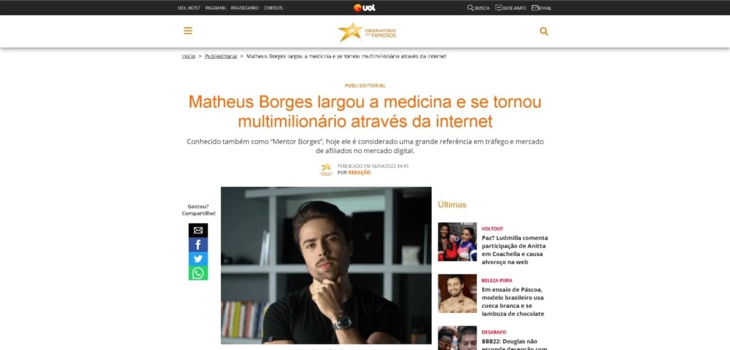 Matheus Borges - Curso Máquina de Vendas Online MVO - Site Oficial